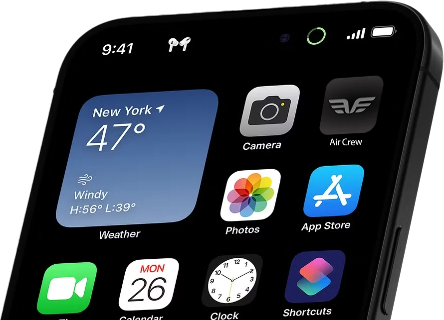 The Air Crew app icon on a phone home screen
